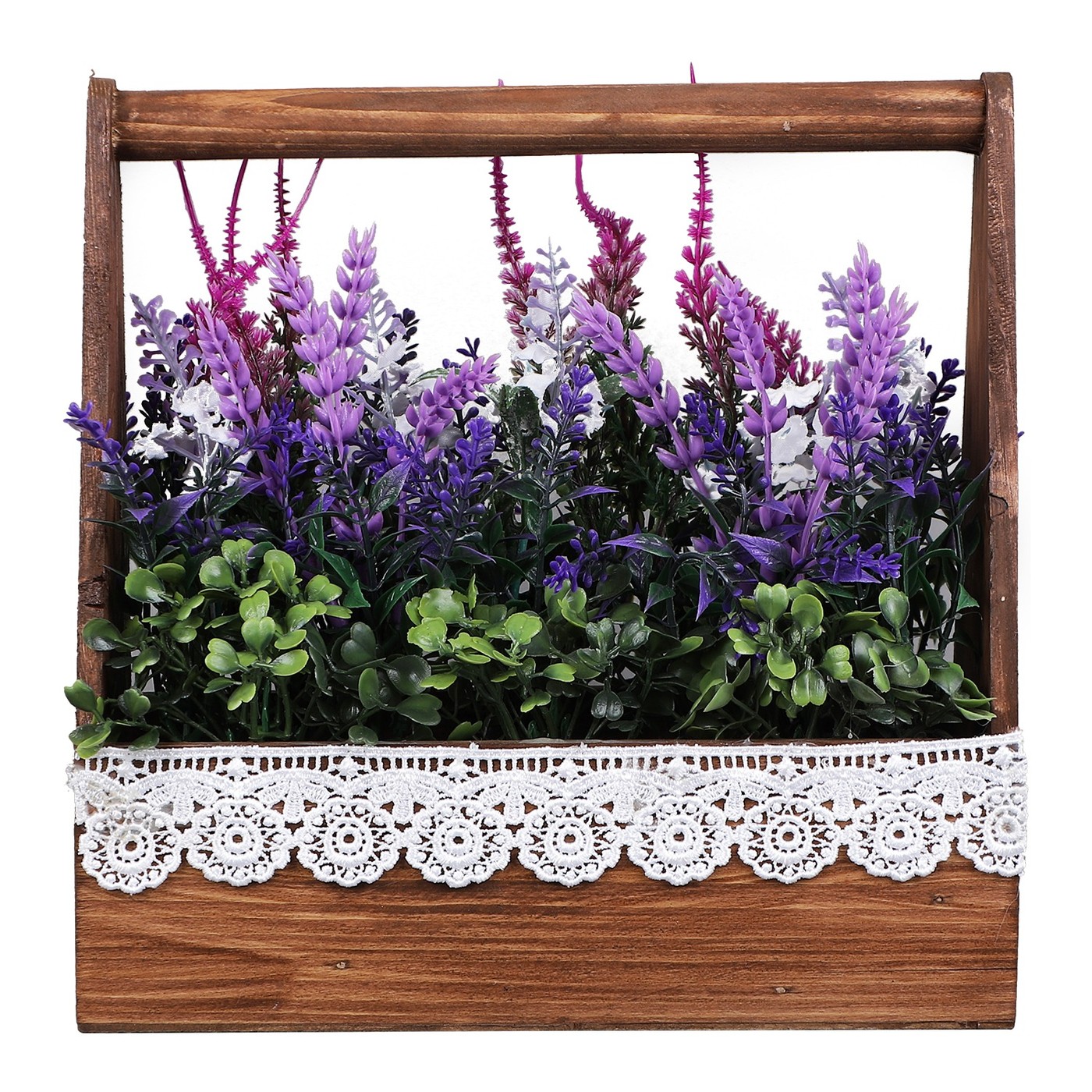 Lavender Wooden Lace Caddy