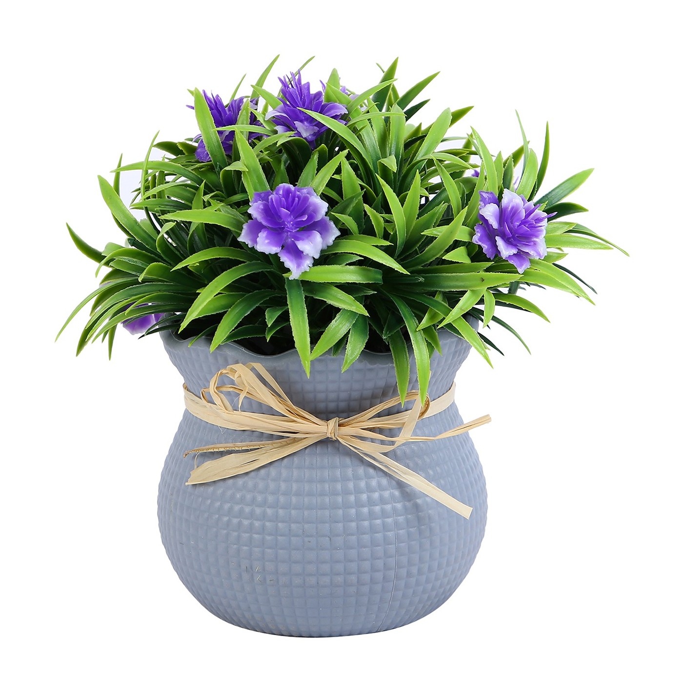 Violet Bloom, Ribbed Vase